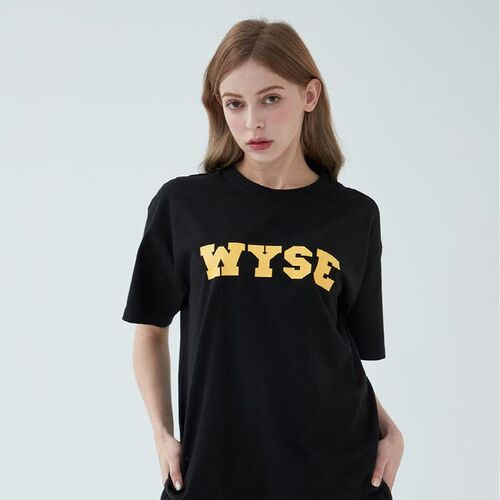 와이즈 컬리지 로고 티셔츠 (블랙)